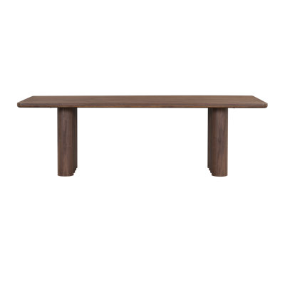 Theodore 96" Dining Table Perfect Walnut Wood Finish, Modern Design