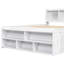 White Size Bed With Bookcase Headboard, Under - End Storage Full Headboard Storage, Underbed-500013255