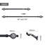 Caillo Matte Black Curtain Track/Rail-1560280256
