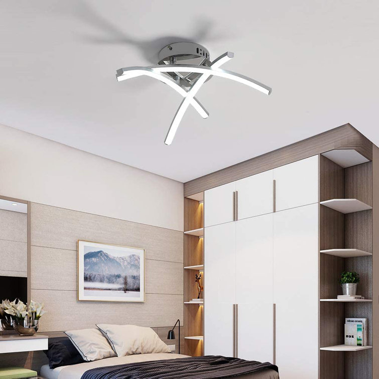 Cervone 3-Light 43cm LED Semi Flush Mount Ceiling Light
