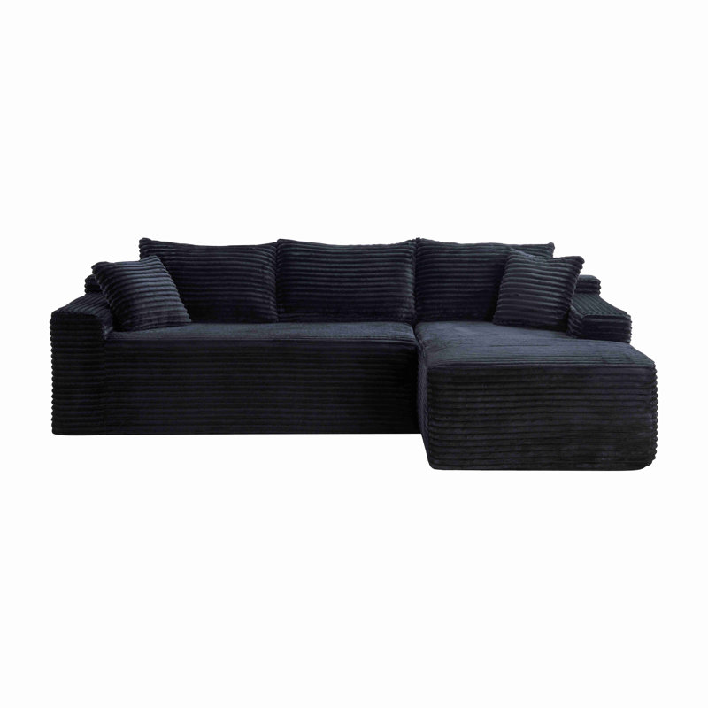 Canapé modulaire 106,3 po Cloud, Noir
