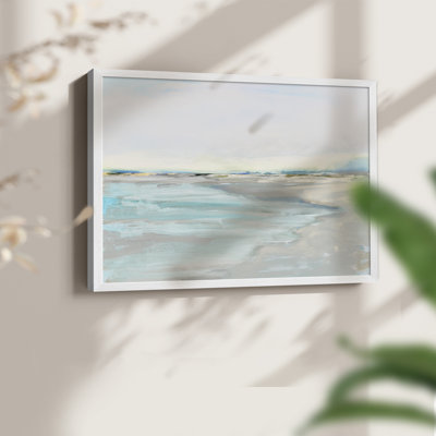 Inlet at Dusk -Framed Print - Restickable