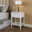 Abriela 40cm W Solid + Manufactured Wood Bedside Table-218644408