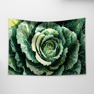 Vegetables Cabbage Green Wall Tapestry