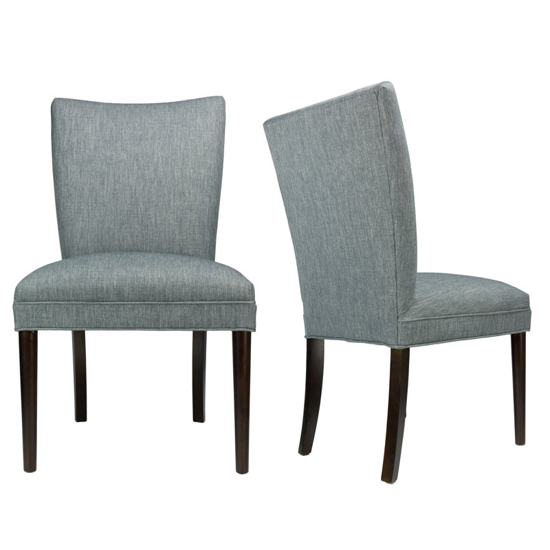 Alex 19'' H Upholstered Dining Chair, Espresso, Key-Largo Ash