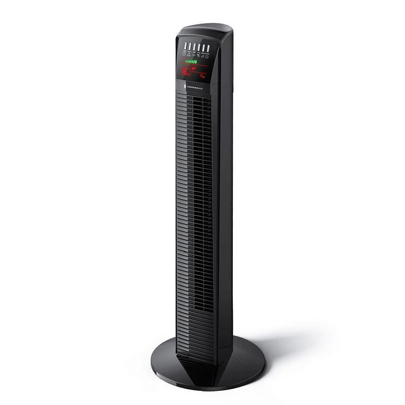 Paris-Rhône Tower Fan, 35" 65° Oscillating Cooling Fan with Remote Included, LED Display, 3 Speeds, 9 Modes, Up To 12H Timer