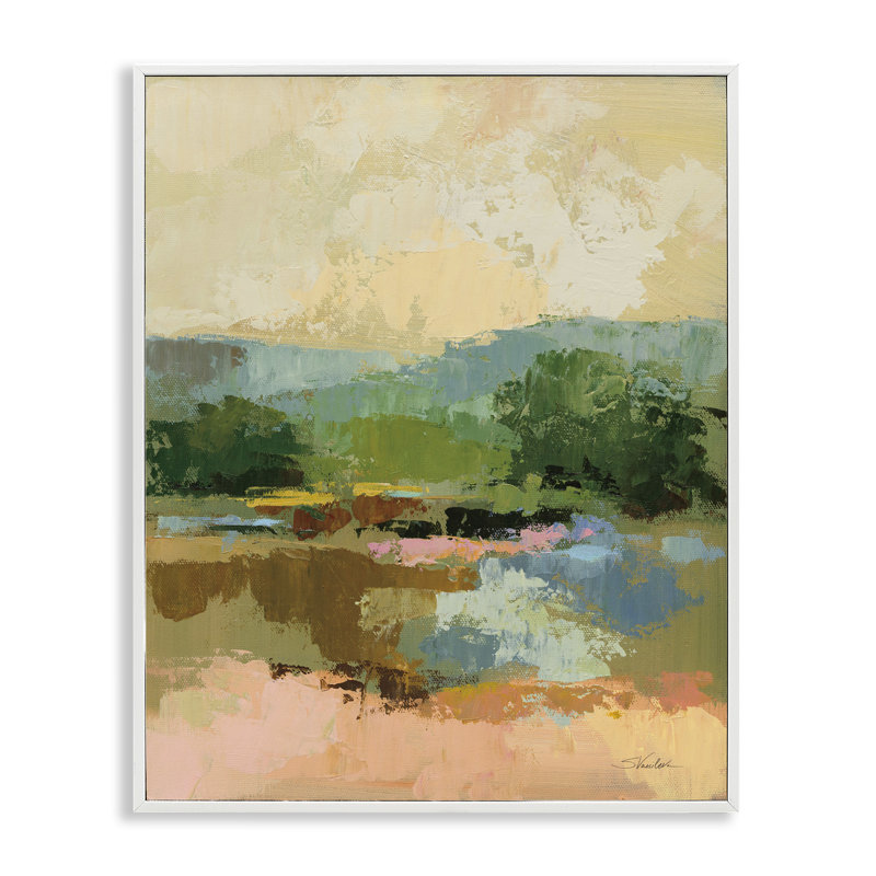 Across The River View, art de la giclée encadrée par Silvia Vassileva, Estampe numérique encadrée blanc bord de mer