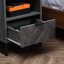 Ajeya 40 cm W Steel Bedside Table