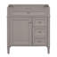 Meuble-lavabo de salle de bain de 30 po sans lavabo supérieur, armoire de rangement moderne avec 2 tiroirs et un tiroir rabattable (BASSIN INCLUS)-2079981485