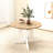 Expandable Oval Kitchen Dining Table, 59X43 Inch With Removable Leaf, Charm, White Finish, Seats Up To 6