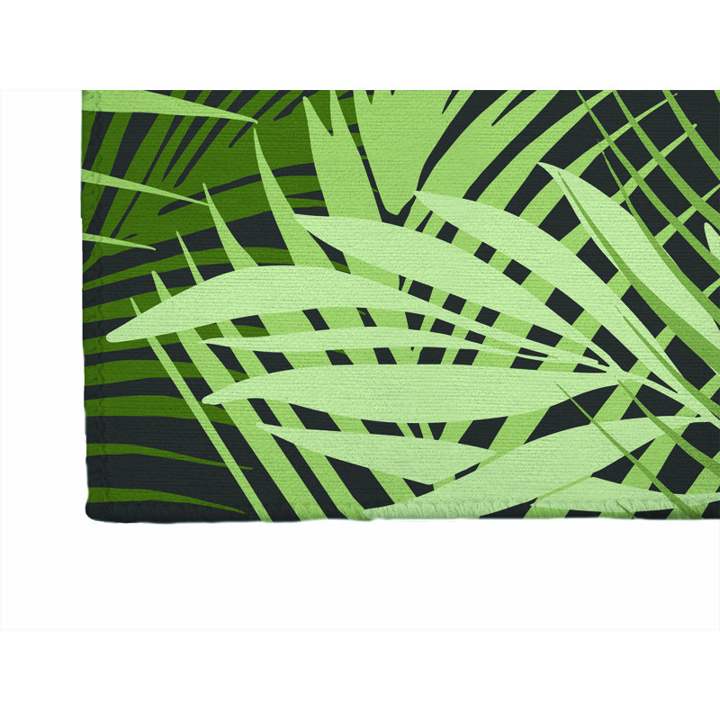 Tapis extérieur Waving Palm, Tapis de couloir 2 pi 6 po x 8 pi