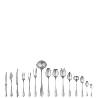 Dolce Vita Flatware Set - 126 Pieces - Pewter