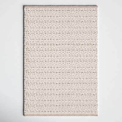 Kells Ivory Hand-Woven Geometric Jute Rug