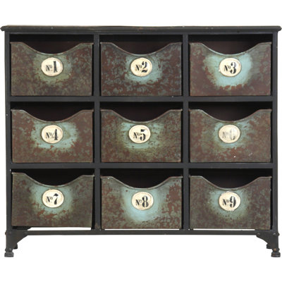 Commode de rangement à 9 tiroirs