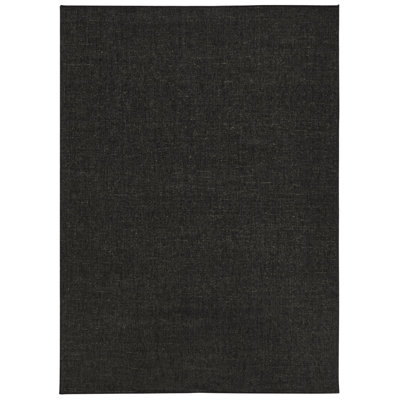 Uni Miami Flatweave Black Rug
