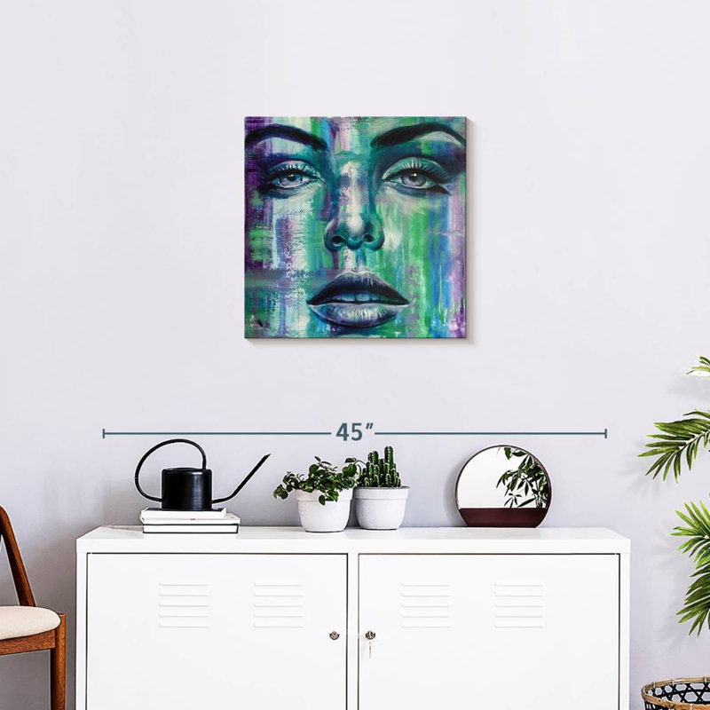 Green Whisper, 20" H x 20" W