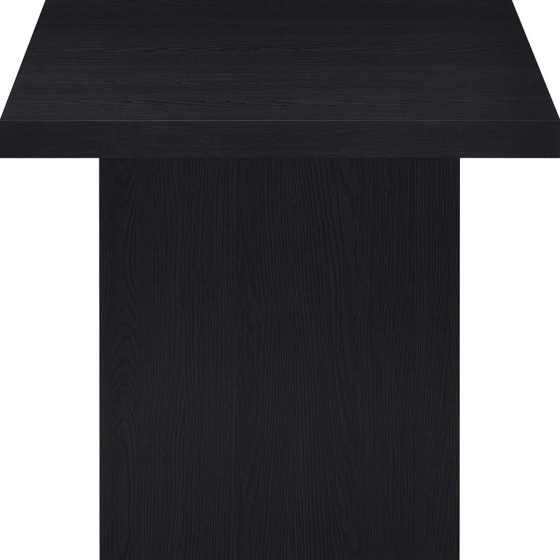 Ensemble de tables basses et de tables de bout Caroline 3 pièces rectangulaires noires (table basse incluse seulement)