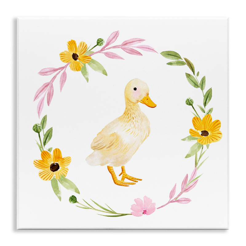 «Duckling with Daisy Wreath» par Enya Todd