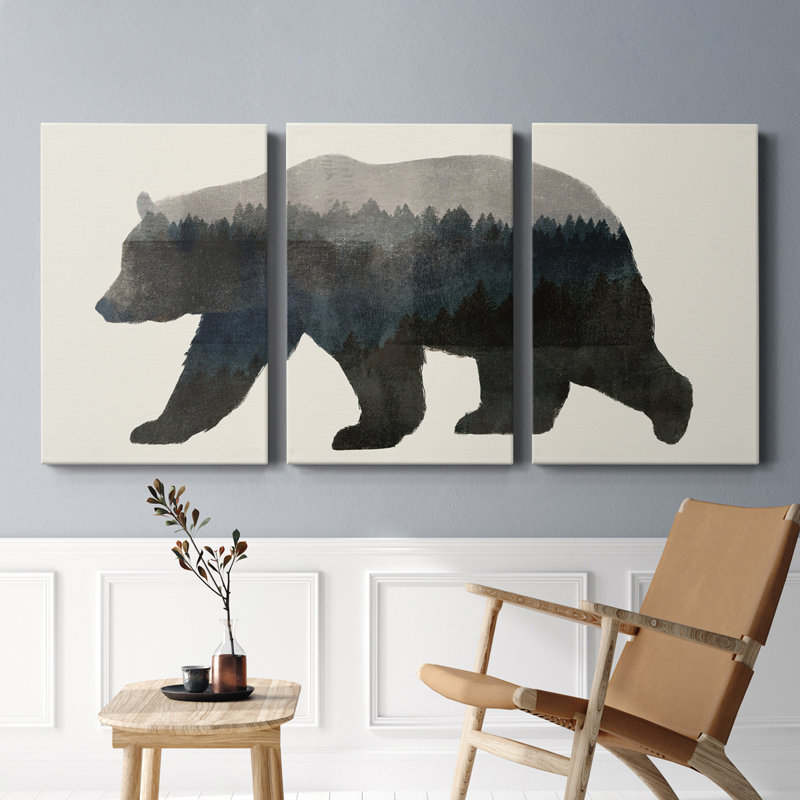 The Wilderness II - Toile tendue avec châssis de qualité supérieure - Prêt à être accroché, H 27 po x l 54 po x P 1 po