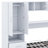 Murphy Bed With Open Shelves And Storage Drawers,Built-In Wardrobe And Table