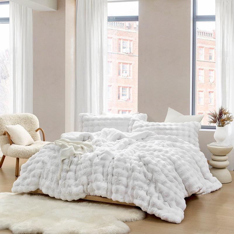 Ensemble d'édredon très grand Snowball Chunky Bunny - Coma, Édredon pour grand lit + 2 taies décoratives