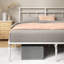 Minimalist Metal Bed Frame with Slatted Headboard-1842282498-1842282497