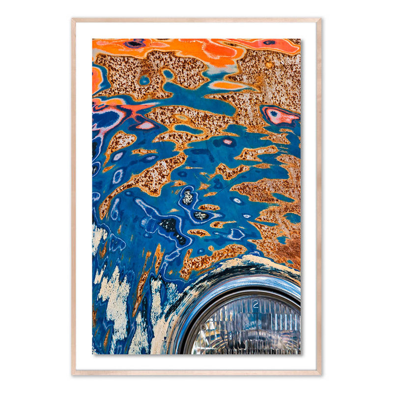 One Headlight II Print by Shawn Thomas, Natural, 60" H x 42" W x 2.5" D