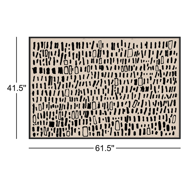 Timber Solid Wood Rectangle Acrylic Painting Print, 41.5" H x 61.5" W, Black