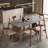 Minimalist table and chair combination-102031417
