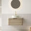 Meuble-lavabo 24 po avec lavabo, armoire de rangement flottante en contreplaqué avec tiroir Xai Xai 