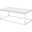 Table basse en chêne et table basse rectangulaire