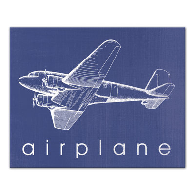 A is for air plane 2, reproduction sur toile