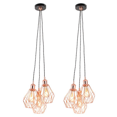 Grizelda 3 - Light Black/Rose Gold Pendant