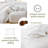 100% Belgian Flax Linen Duvet Cover -1 Duvet Cover , Pillowcases,Breathable Farmhouse Comforter Cover With Coconut Button Closure-115073316-115073317