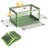 Extra Large Collapsible Storage Box Bin, 5 Side Clear Open Access Stackable w/ Lid-1805913306