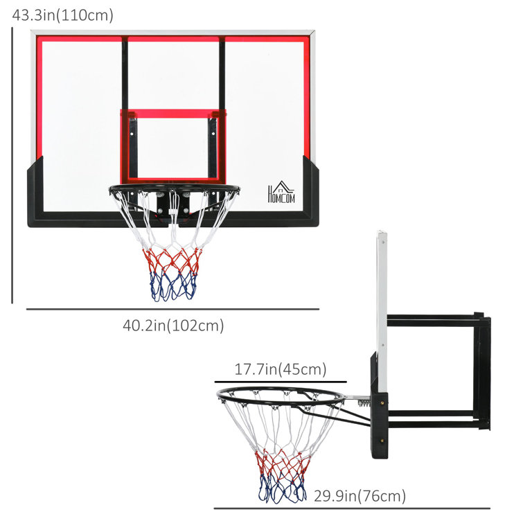 Mini Basketball Hoop - Shatter Resistant - Accessories Included