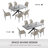 Geigle Extendable Table Set for Kitchen Dining Room Table, Home Furniture(1Table, 6Chairs)-515125719-515125713-491091877