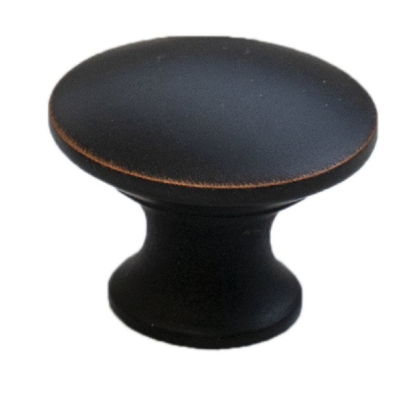 Poignée ronde 1 1/4" de diamètre, Bronze huilé
