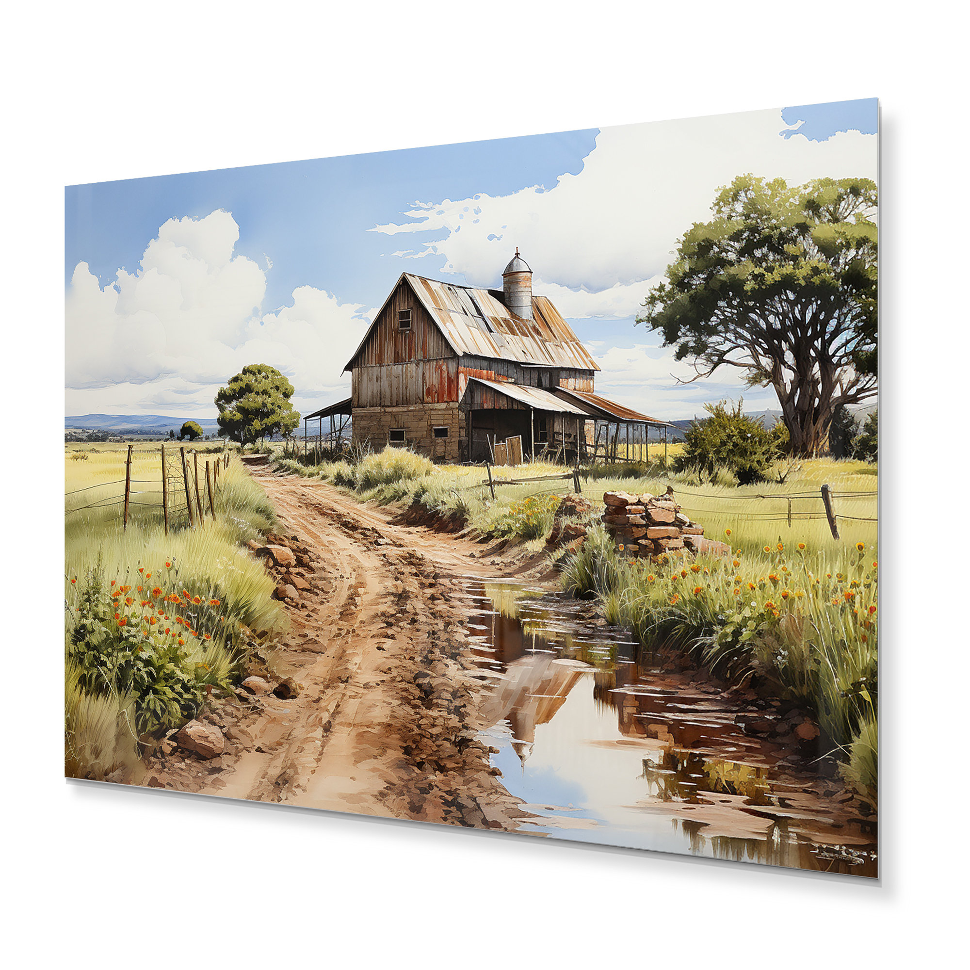 August Grove Barns Rustic Charm V - Farmhouse Metal Art Print - Wayfair ...