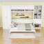Lit escamotable 2 tiroirs avec garde-robe et tablettes, conception pliable peu encombrante-1734521500-1734521501