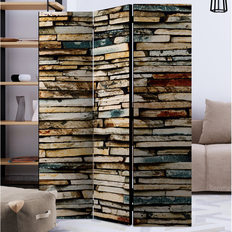 Bershire 172cm H Folding Room Divider, 3