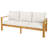 Canaan Patio 5-Piece Acacia Wood Conversation Set With Cushions