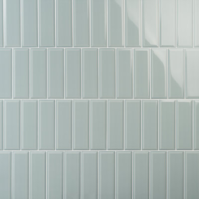 Danvers 3.93" x 11.81" Polished Beveled Ceramic Subway Wall Tile