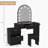 Makeup Vanity with Mirror, Vanity Set,  Stool Included, for Bedroom-940482893