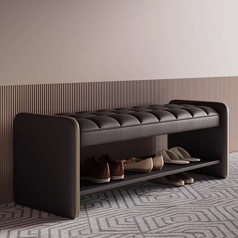 Upholstered Bench, Black
