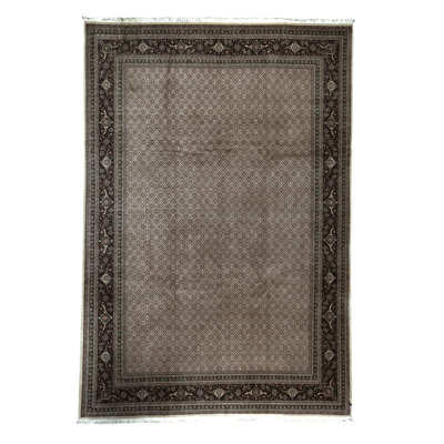 Hand-Knotted High-Quality Beige and Brown Area Rug