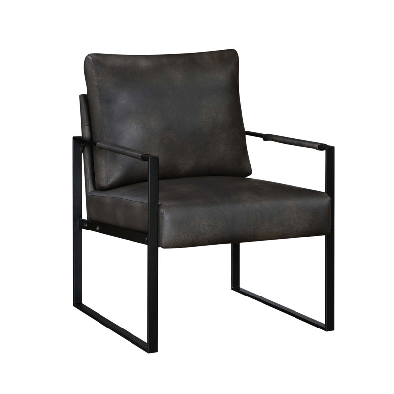 Chaise d'appoint moderne, Gris foncé