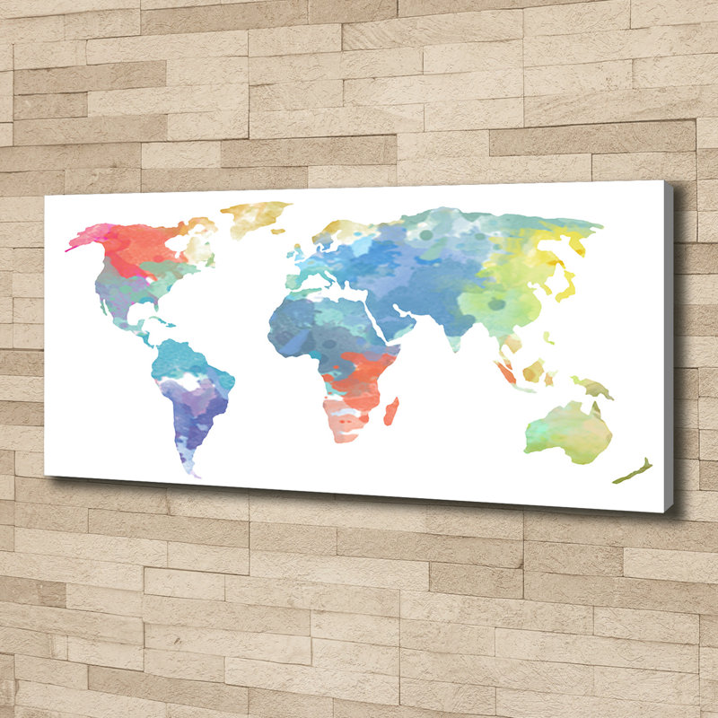 World Map - Wrapped Canvas Print