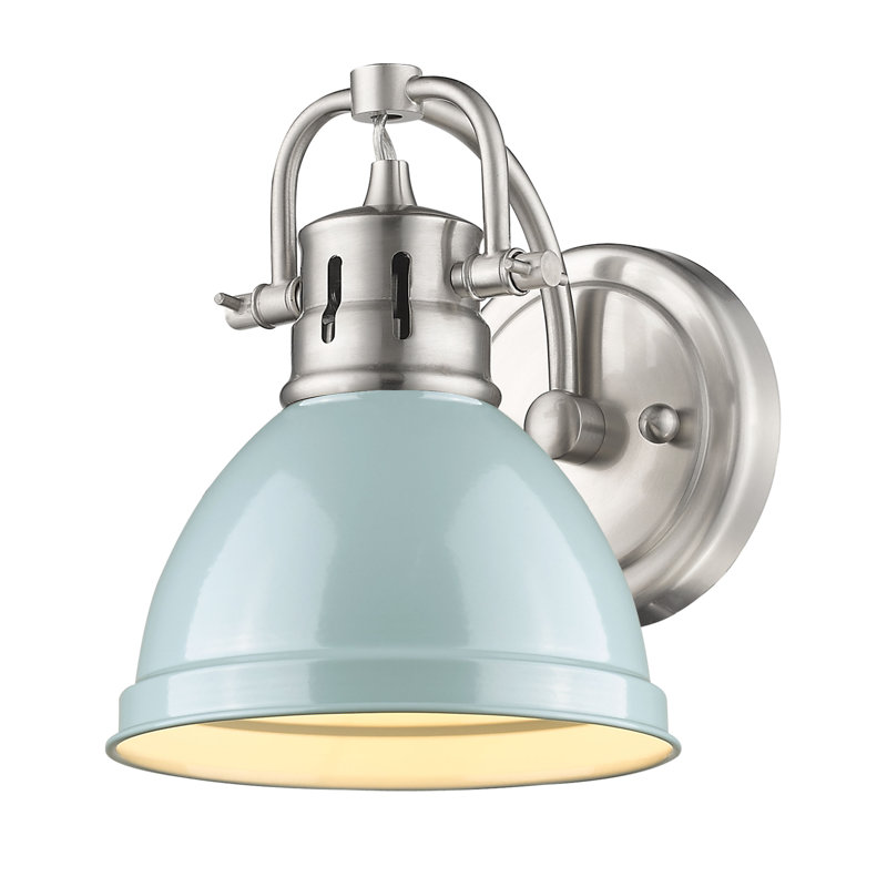 Dimmable Vanity Light, Pewter, Seafoam