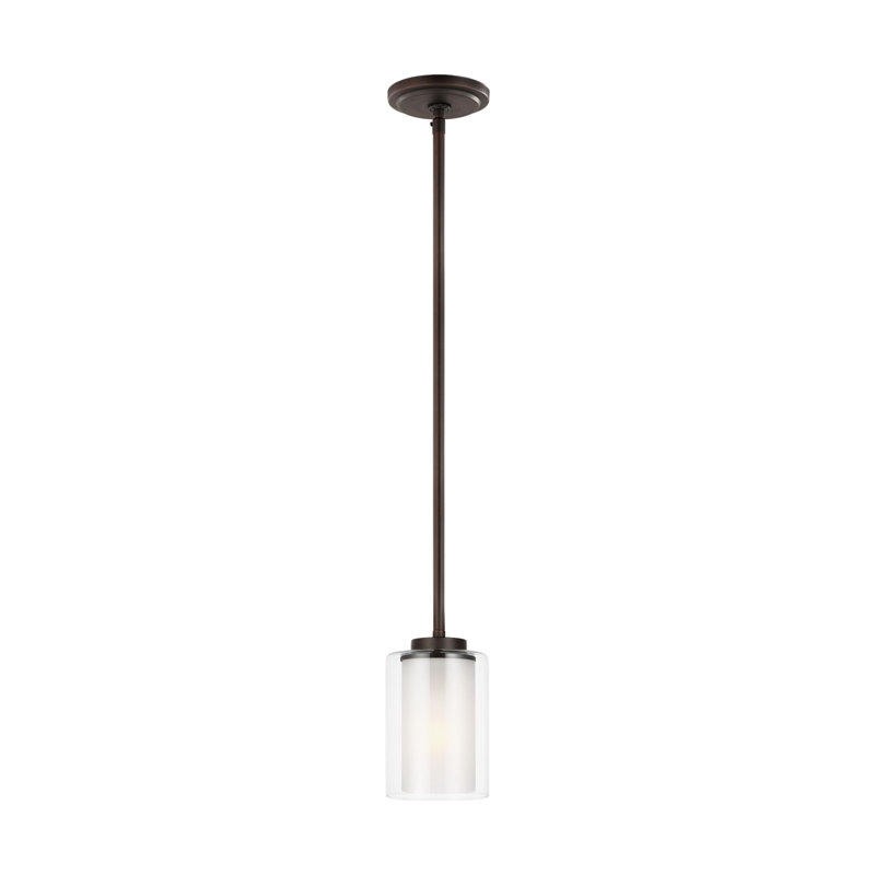 Elmwood Park One Light Mini-Pendant from Generation Lighting , No, Bronze